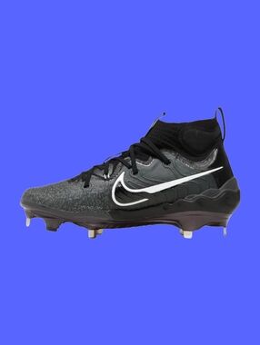 Nike Alpha Huarache NXT Men's Baseball Cleats Size 9 Black Dark Smoke Grey New